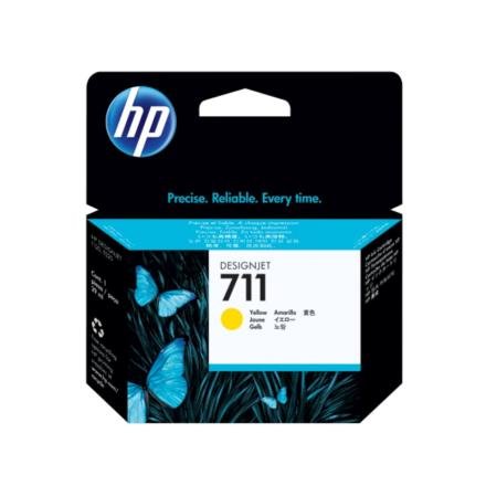 Tinta HP 711 CZ132A Amarillo Original Tinta HP 711 CZ132A Amarillo Original