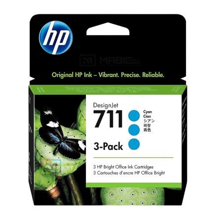 Tinta HP 711 CZ134A Cyan Original Tinta HP 711 CZ134A Cyan Original