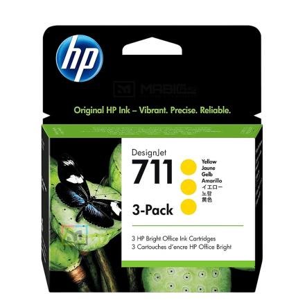 Tinta HP 711 CZ136A Amarillo Original Tinta HP 711 CZ136A Amarillo Original