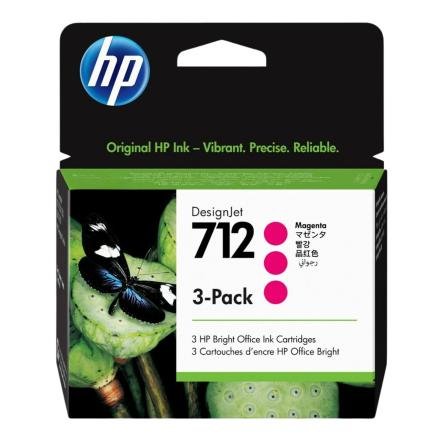 Tinta HP 712A 3 Pack 3ED78A  Magenta Original Tinta HP 712A 3 Pack 3ED78A  Magenta Original