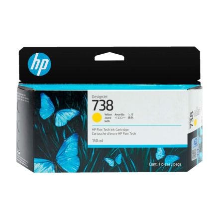 Tinta HP 738 498N7A Amarillo Original