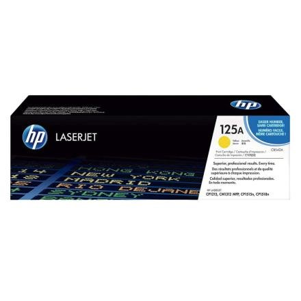 Toner HP 125A Color Amarillo CB542A para Impresora LaserJet Toner HP 125A Color Amarillo CB542A para Impresora LaserJet