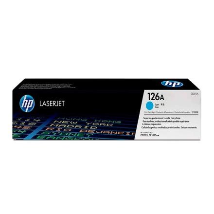 Toner HP 126A Color Cyan CE311A para Impresora LaserJet Toner HP 126A Color Cyan CE311A para Impresora LaserJet