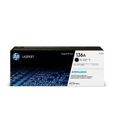 Toner HP  136A Color Negro W1360A  para Impresora LaserJet Toner HP  136A Color Negro W1360A  para Impresora LaserJet