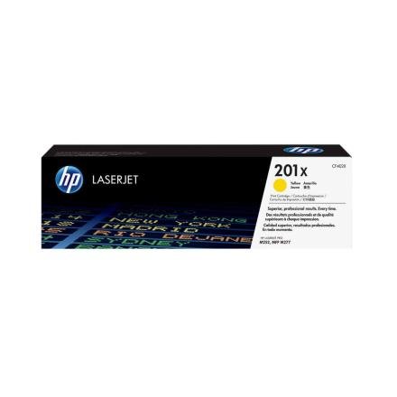 Toner HP 201X Color Amarillo CF402X para Impresora LaserJet