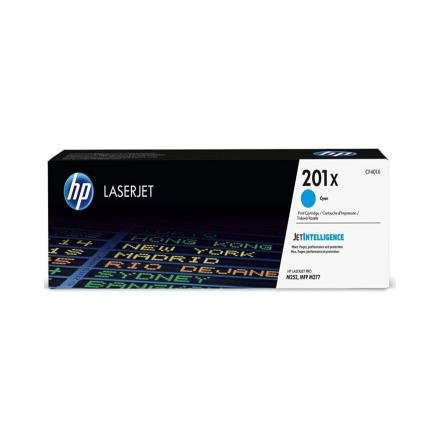 Toner HP 201X Color Cyan CF401X para Impresora LaserJet