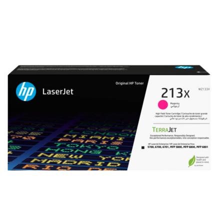 Toner HP 213X Color Magenta W2133X para Impresora LaserJet Toner HP 213X Color Magenta W2133X para Impresora LaserJet
