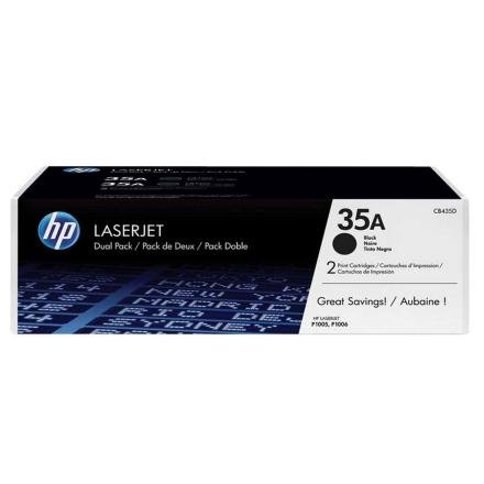 Toner HP  35AD Color Negro CB435AD  para Impresora LaserJet Toner HP  35AD Color Negro CB435AD  para Impresora LaserJet