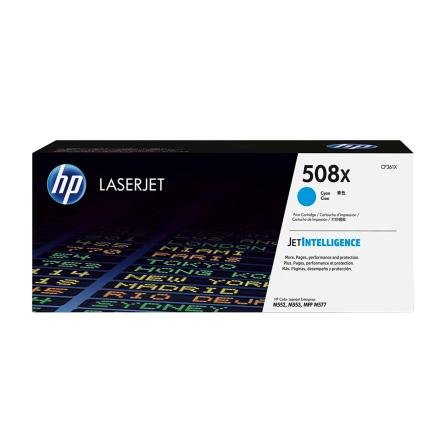 Toner HP 508X Color Cyan CF361X  para Impresora LaserJet Toner HP 508X Color Cyan CF361X  para Impresora LaserJet