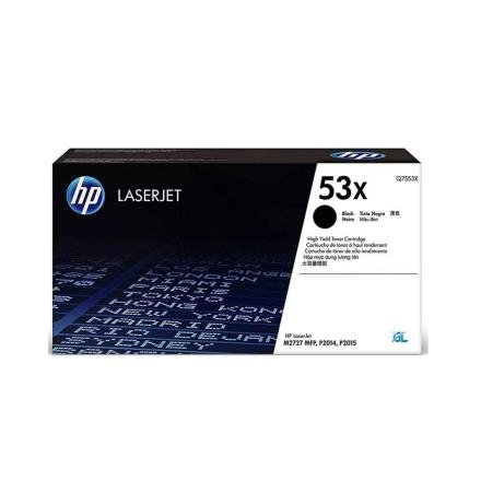 Toner HP 53X Color Negro Q7553X para Impresora LaserJet