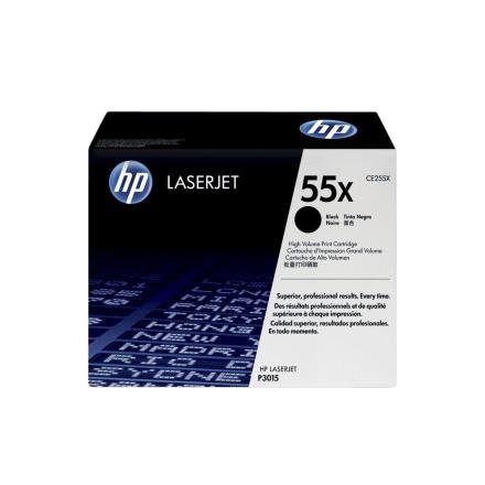 Toner HP 55x Color Negro CE255X para Impresora LaserJet