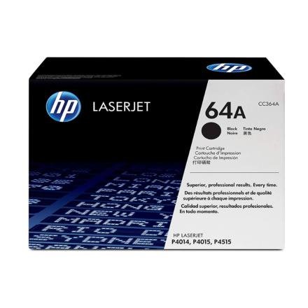 Toner HP  64A Color Negro CC364A  para Impresora LaserJet Toner HP  64A Color Negro CC364A  para Impresora LaserJet