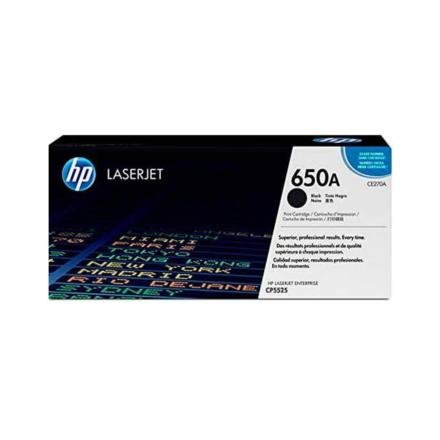 Toner HP 650A Color Negro  CE270A para Impresora LaserJet