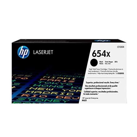 Toner HP  654X Color Negro CF330X  para Impresora LaserJet Toner HP  654X Color Negro CF330X  para Impresora LaserJet