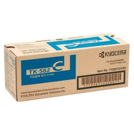 Toner Kyocera TK-582C  Cyan Original Toner Kyocera TK-582C  Cyan Original